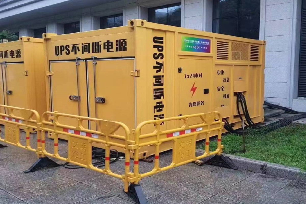 平邑发电机租赁施工现场